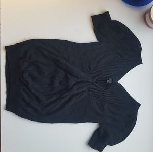 Talula babaton small black linen cotton top